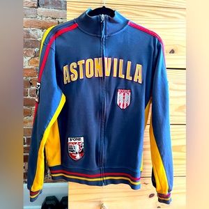 Astonvilla Soccer Fully Zip Long Sleeve Jacket